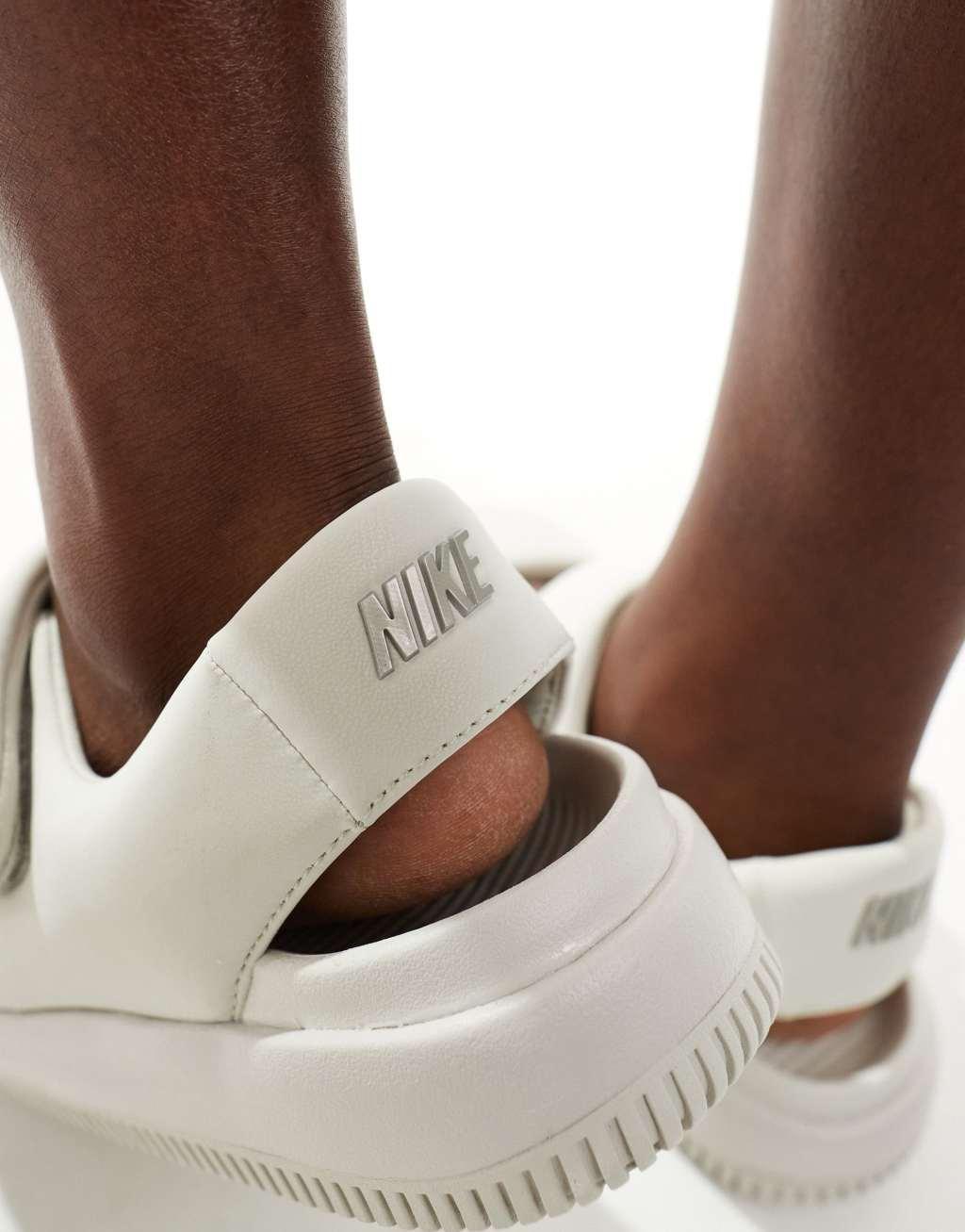 Nike Calm sandals in off white Product Image