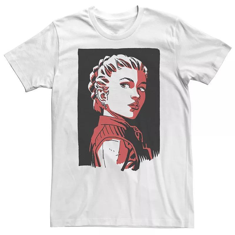 Big & Tall Marvel Black Widow Yelena Belova Red Hue Portrait Tee, Mens Product Image