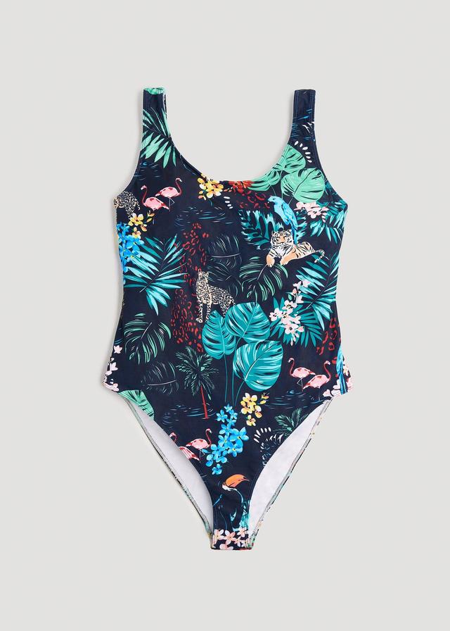 Women's Tall One-Piece Swimsuit in Jungle Print Product Image