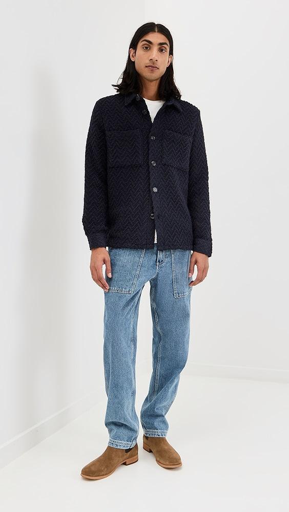 Portuguese Flannel Knitted Herringbone Overshirt | Shopbop Product Image