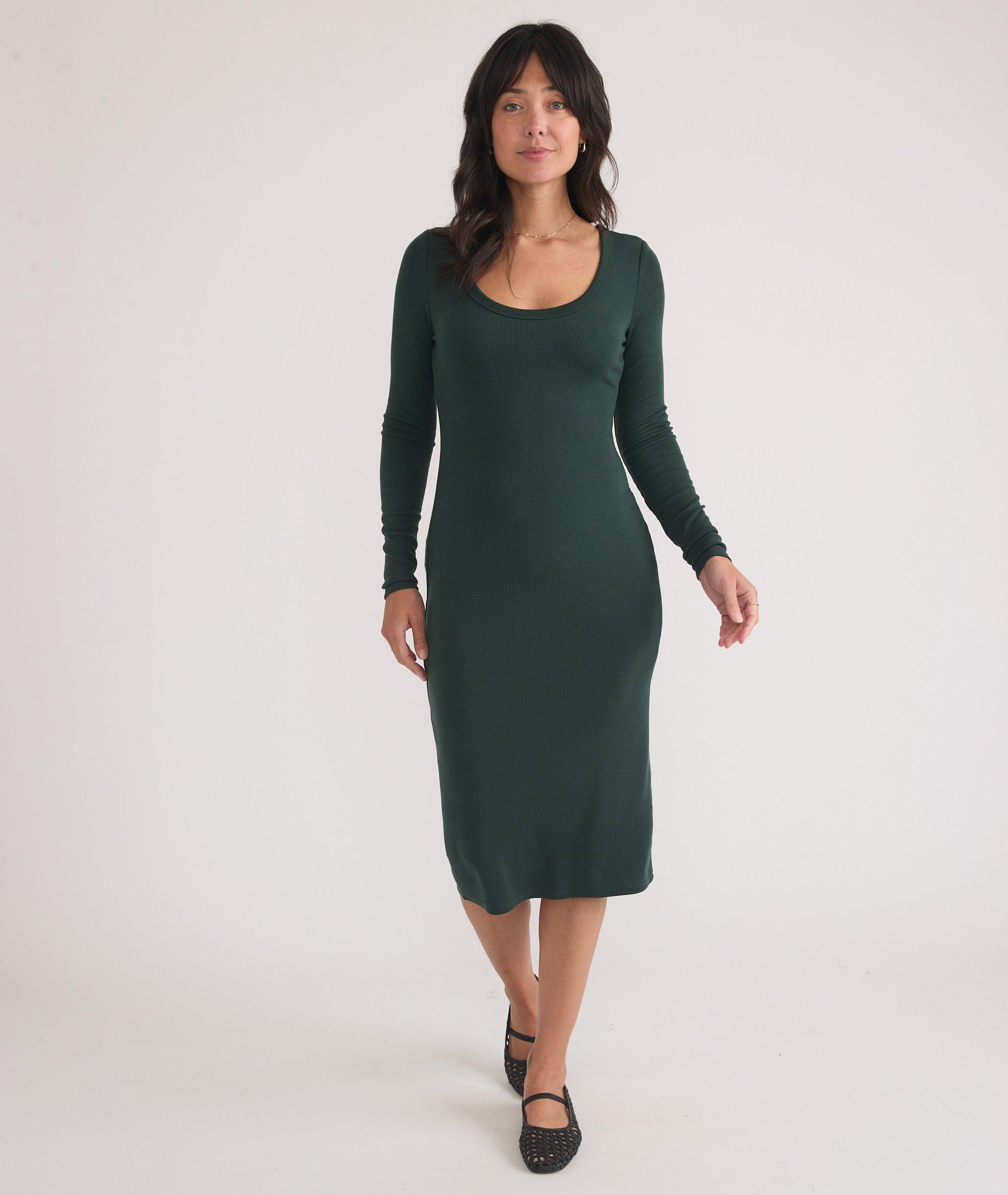 Lexi Rib Long Sleeve Midi Dress product image