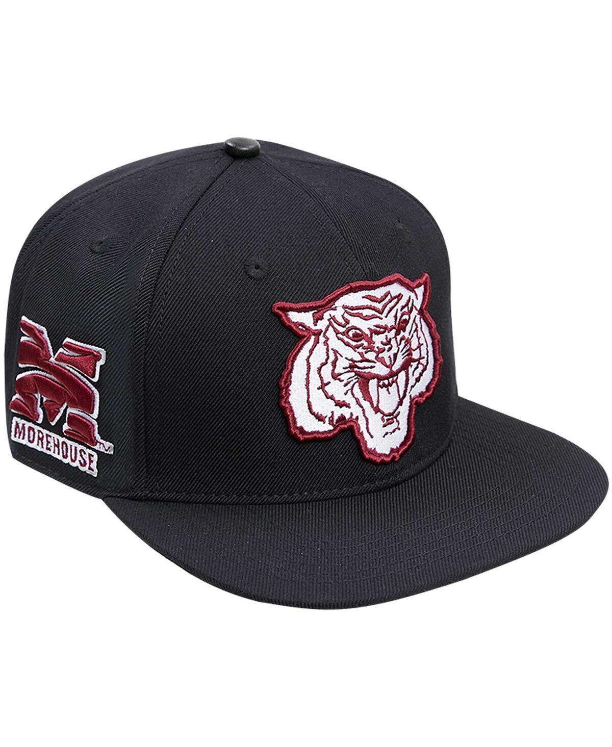 Mens Pro Standard Black Morehouse College Maroon Tigers Arch Over Logo Evergreen Snapback Hat Product Image