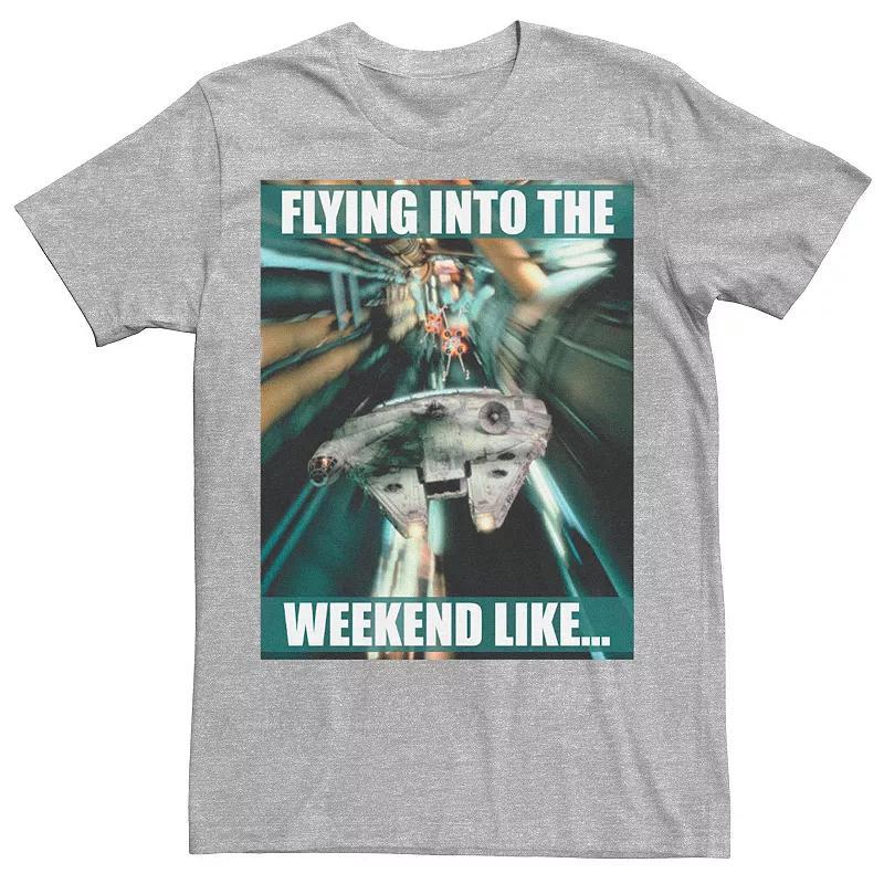 Mens Star Wars Millennium Falcon Flying Into The Weekend Like Tee Product Image