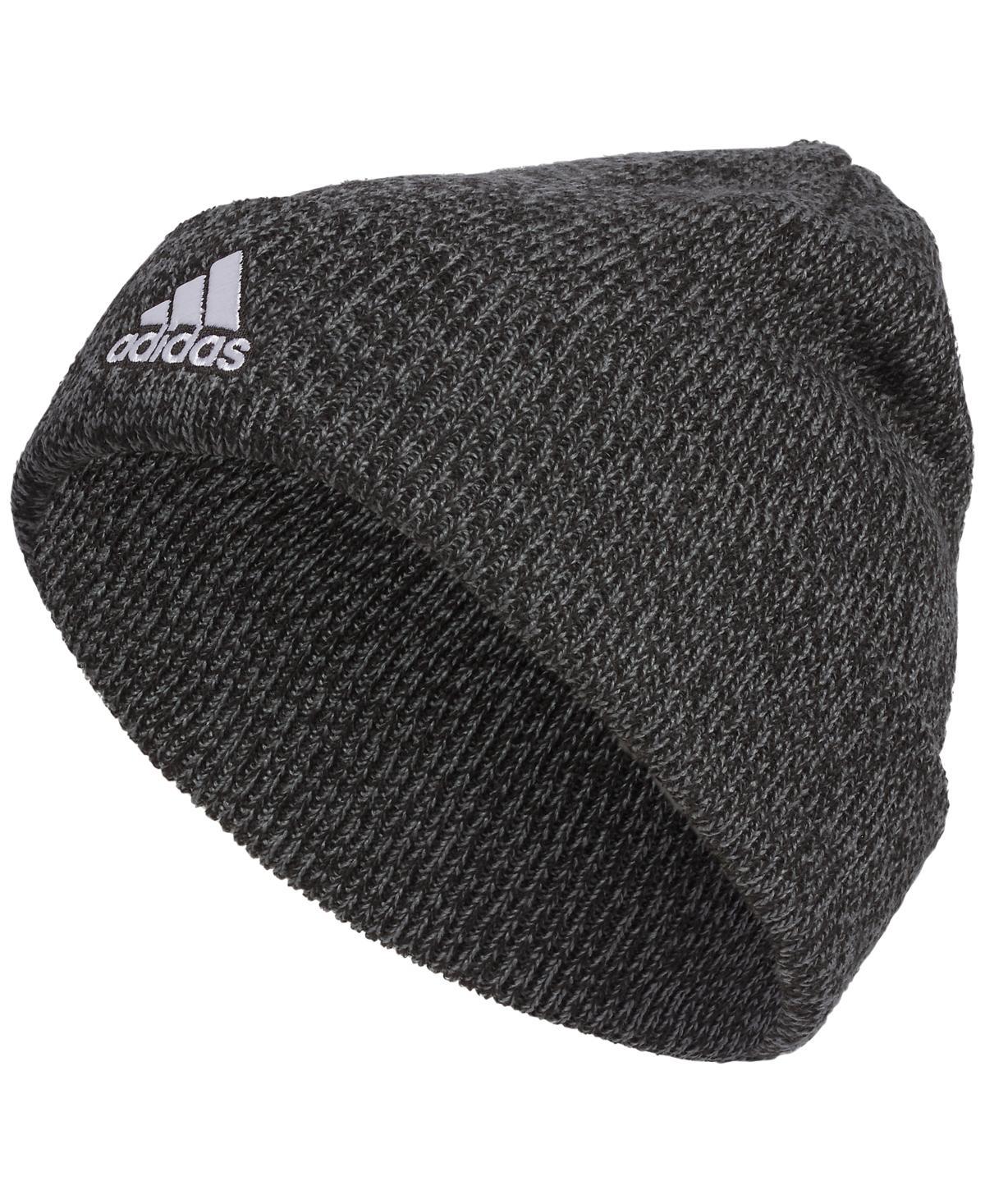 adidas Team Issue Fold Beanie (Heather Grey/White F23) Beanies Product Image