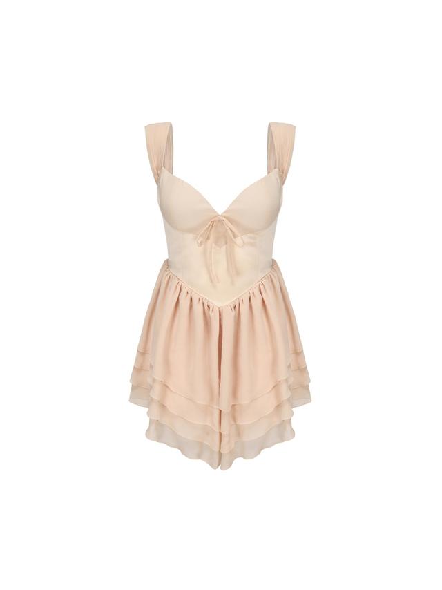 Sheila Chiffon Dress (Champagne) (Final Sale) Product Image