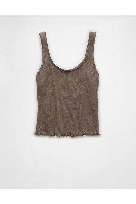 AE Scoop Neck Pointelle Tank Top Women's Product Image