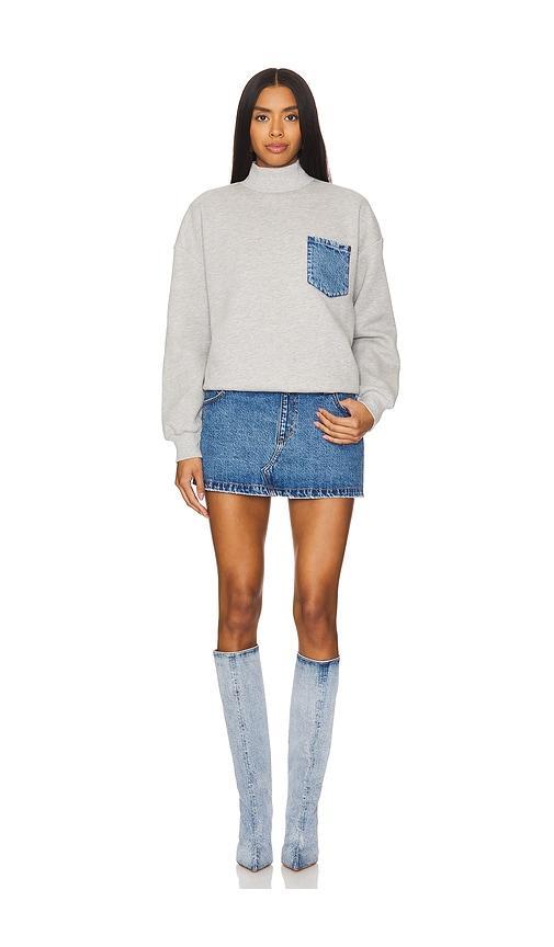 Marley Terry Denim Sweater Dress Product Image