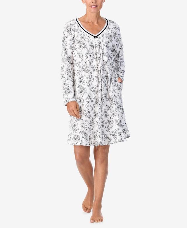 Aria Womens Long Sleeve Sleepshirt Product Image