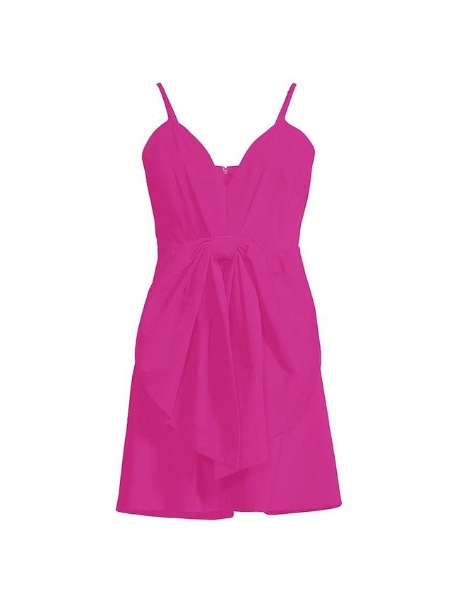 Womens Twill Bow Minidress Product Image