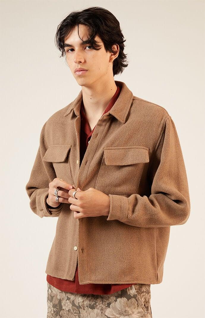 Men's Tweed Overshirt - Product Image