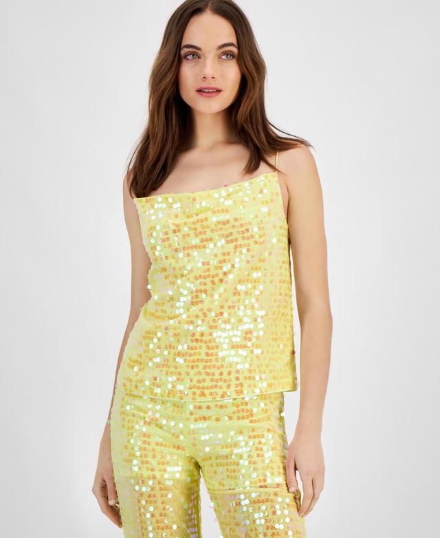 Hugo Womens Sequin Embellished Sleeveless Top Product Image