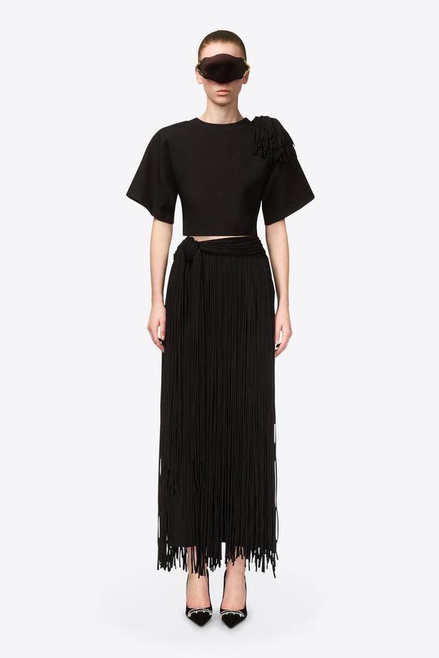 Fringe Midi Skirt Product Image