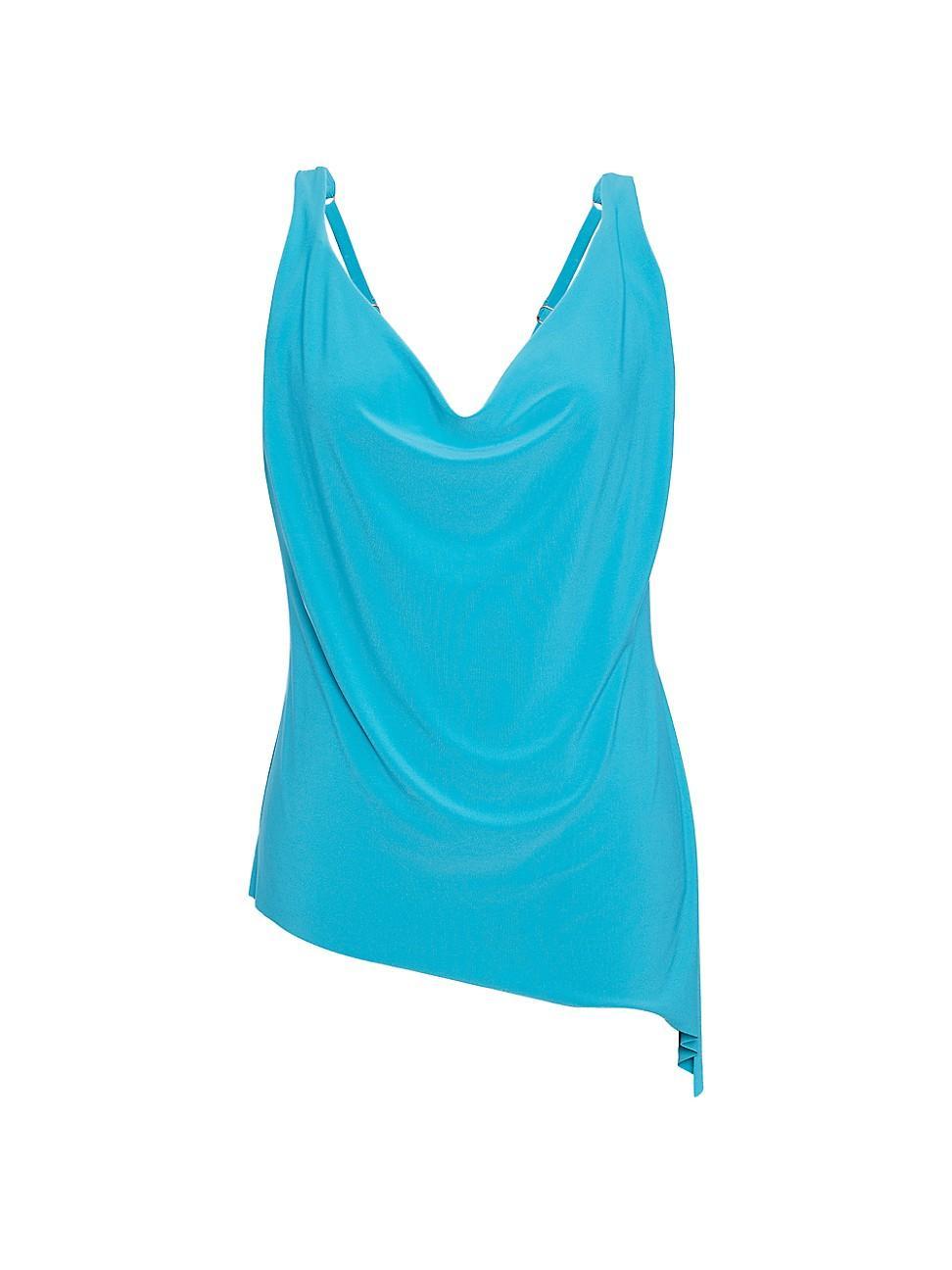 Womens Winnie Draped Tankini Top Product Image