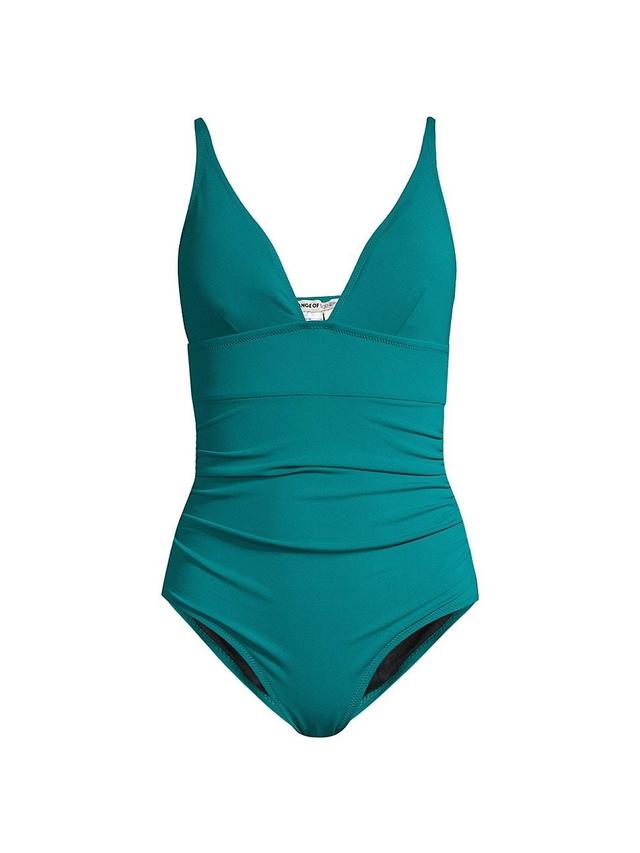 Womens Niki V-Neck One-Piece Swimsuit Product Image