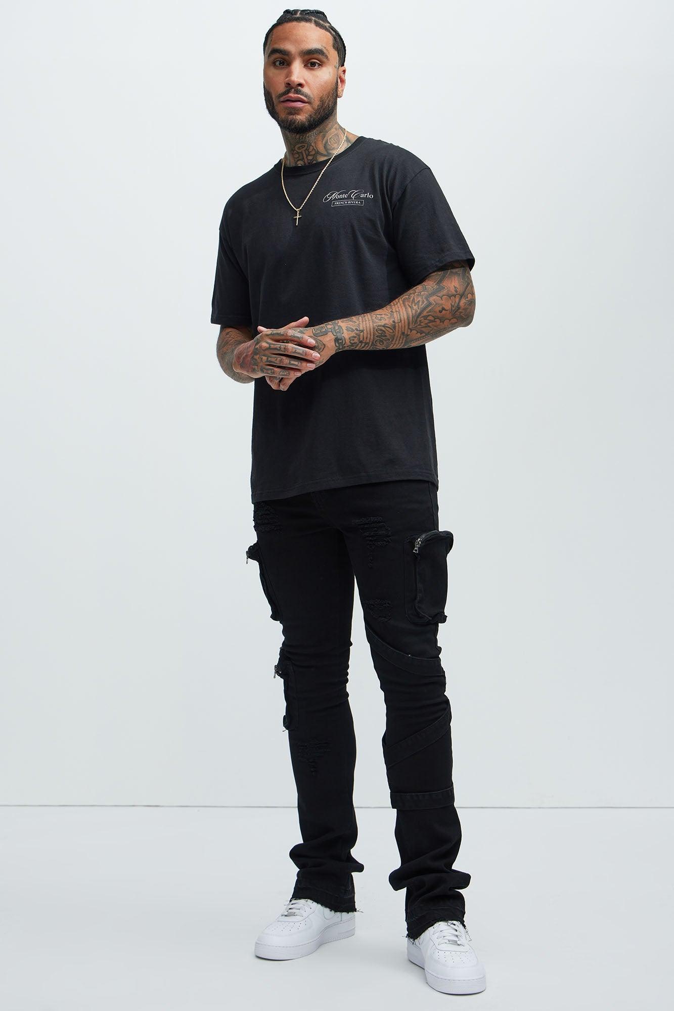 Monte Carlo French Rivera Short Sleeve Tee - Black Product Image