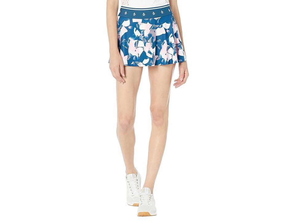 Original Penguin Golf Deconstructed Floral Printed Skort (Blueberry Pancake) Women's Skort product image