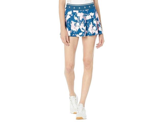 Original Penguin Golf Deconstructed Floral Printed Skort (Blueberry Pancake) Women's Skort Product Image