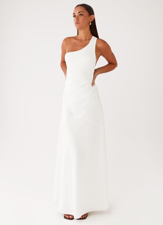 Oaklyn One Shoulder Maxi Dress - Ivory Product Image