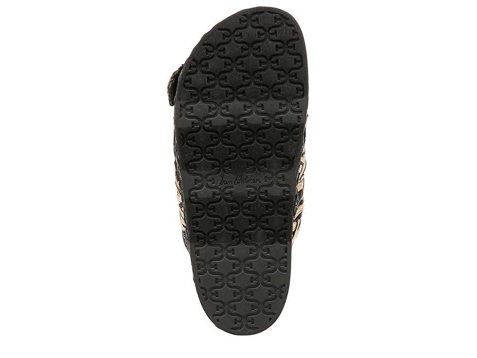 Sam Edelman Reina Braided Platform Sandal Black/Natural Raffia Product Image
