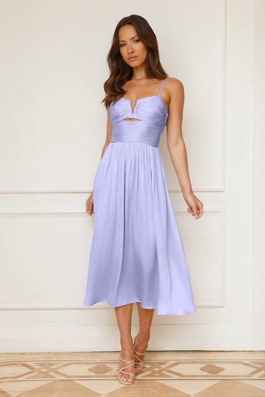 Everlasting Embrace Midi Dress Lavender Product Image