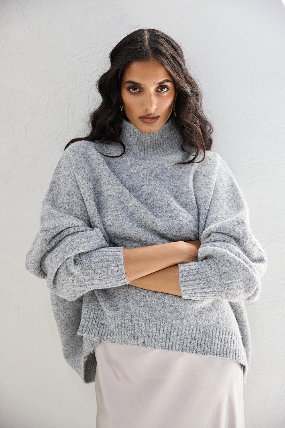 Yumi Knit Jumper Grey Marle product image