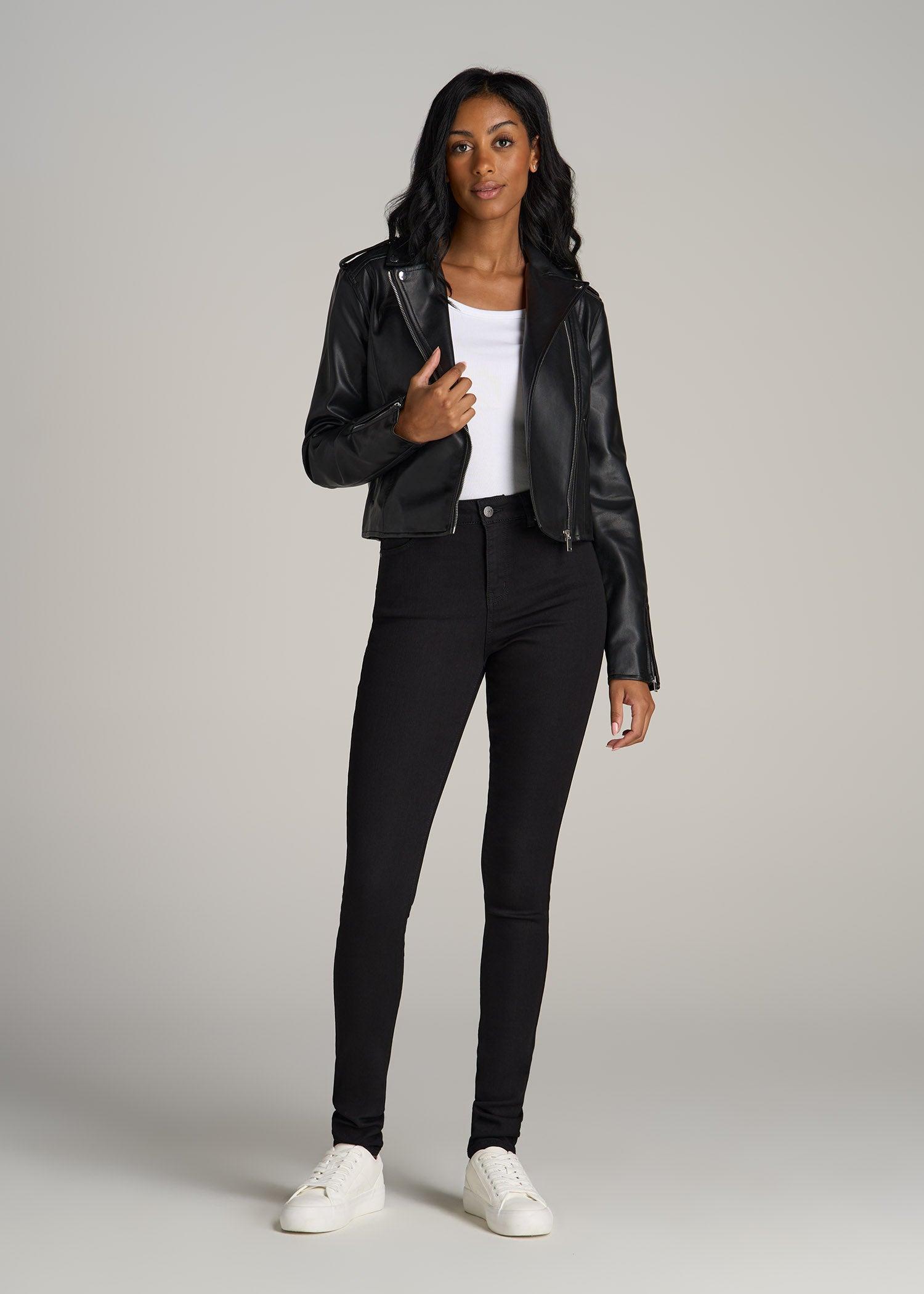 Georgia HIGH RISE SKINNY Tall Women's Jean in Black Product Image