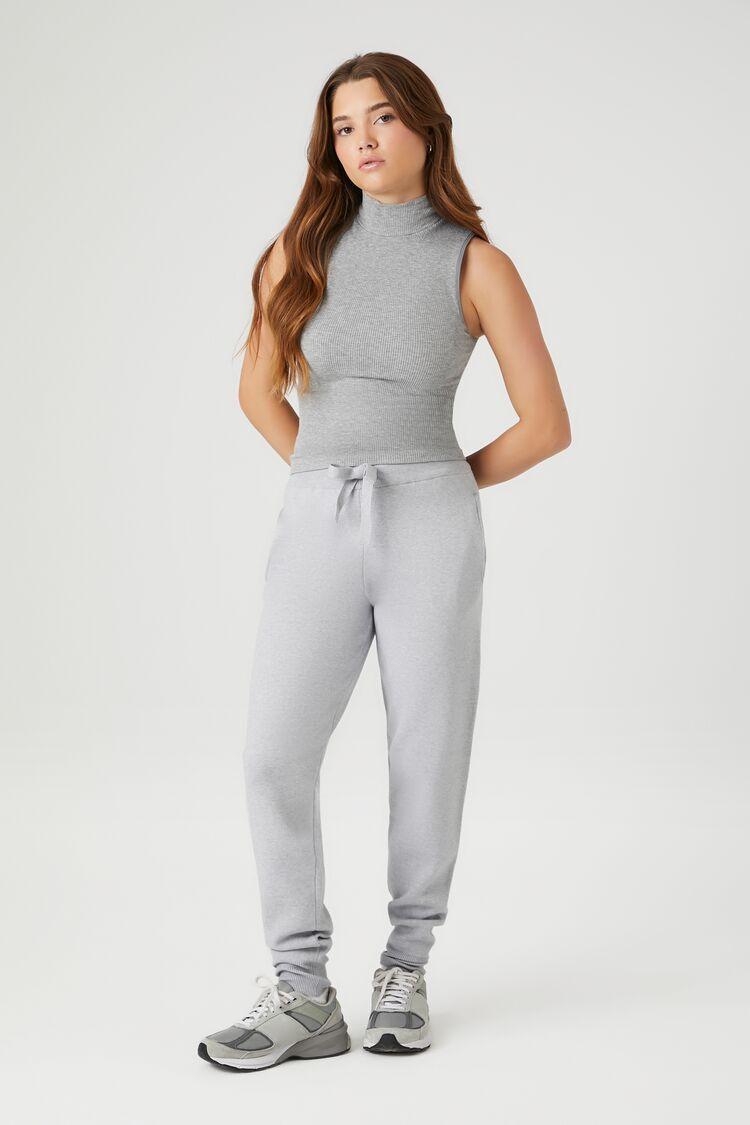 Sweater-Knit Drawstring Joggers | Forever 21 Product Image