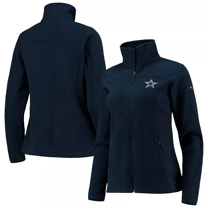 Womens Columbia Navy Dallas Cowboys Give And Go Fleece Full-Zip Jacket Product Image