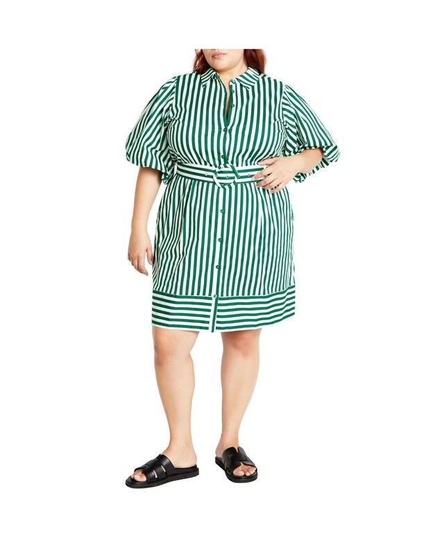 City Chic Womens Stripe May Dress Product Image