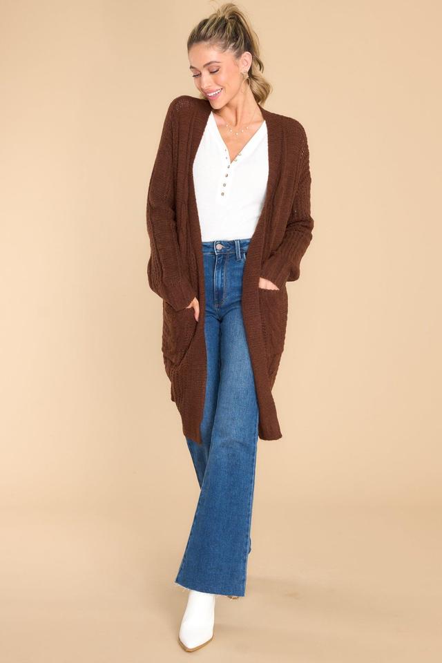 By The Fireplace Brown Cardigan Product Image