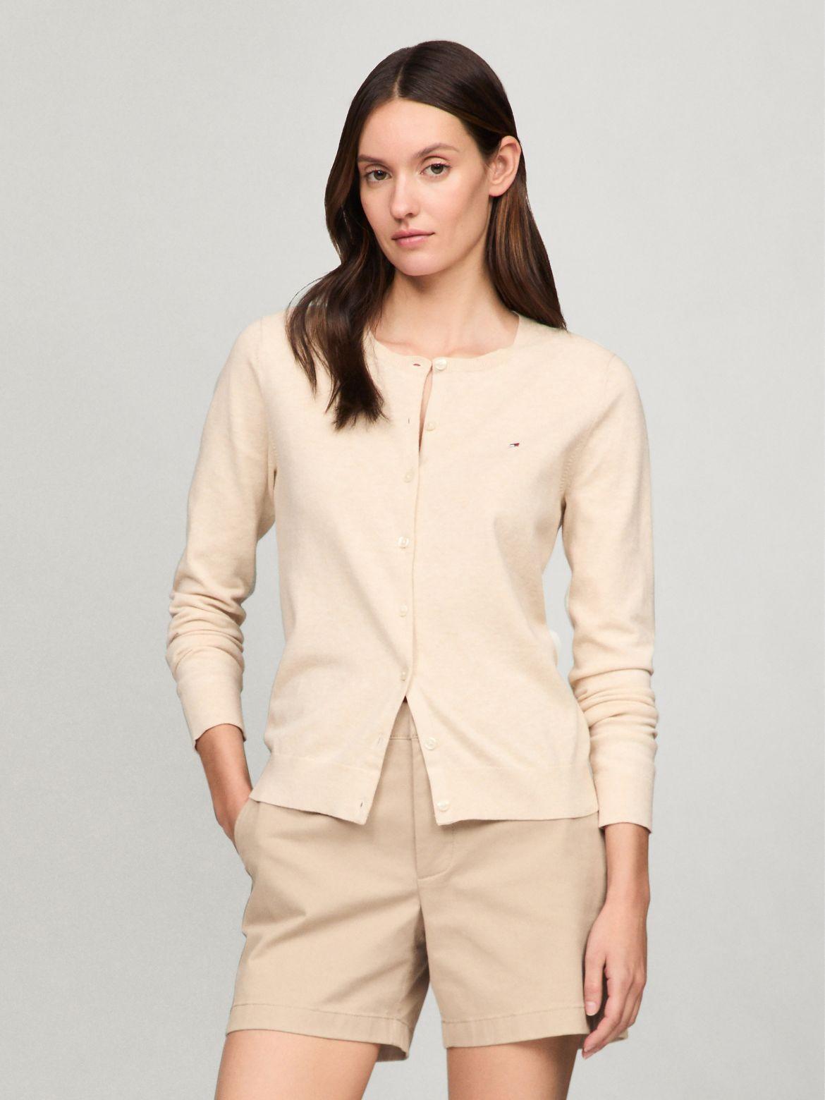 Tommy Hilfiger Women's Solid Button-Up Cotton Cardigan product image