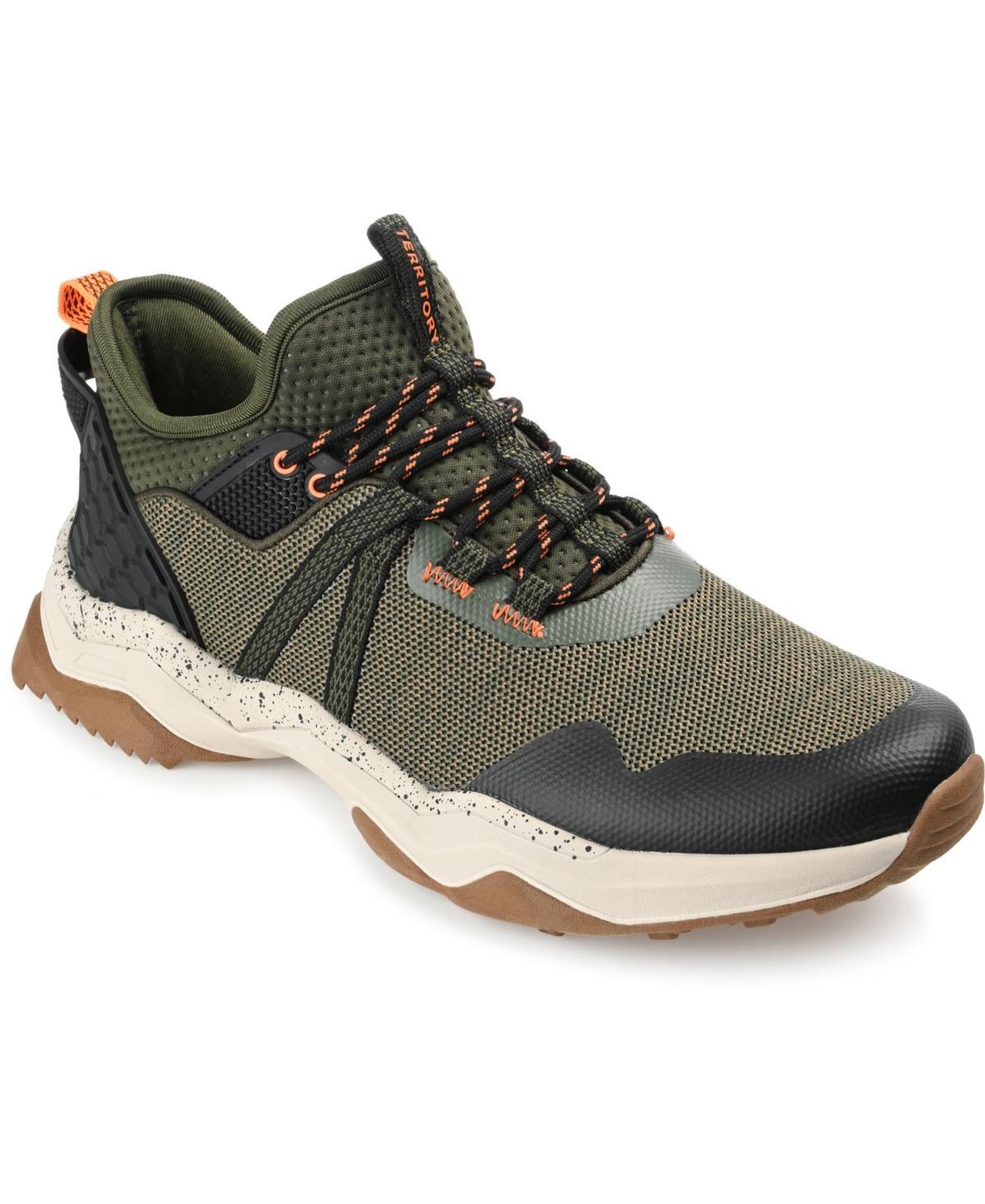 Territory Sidewinder Mens Waterproof Knit Trail Sneakers Product Image