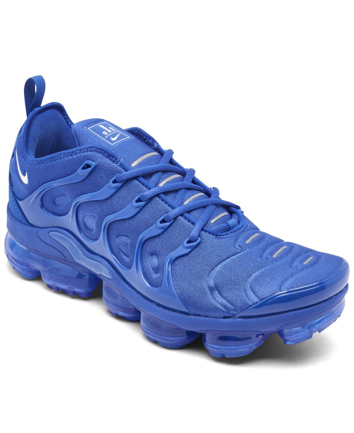 Nike Mens Nike Air VaporMax Plus VPC - Mens Basketball Shoes Game Royal/White/Metallic Silver Product Image