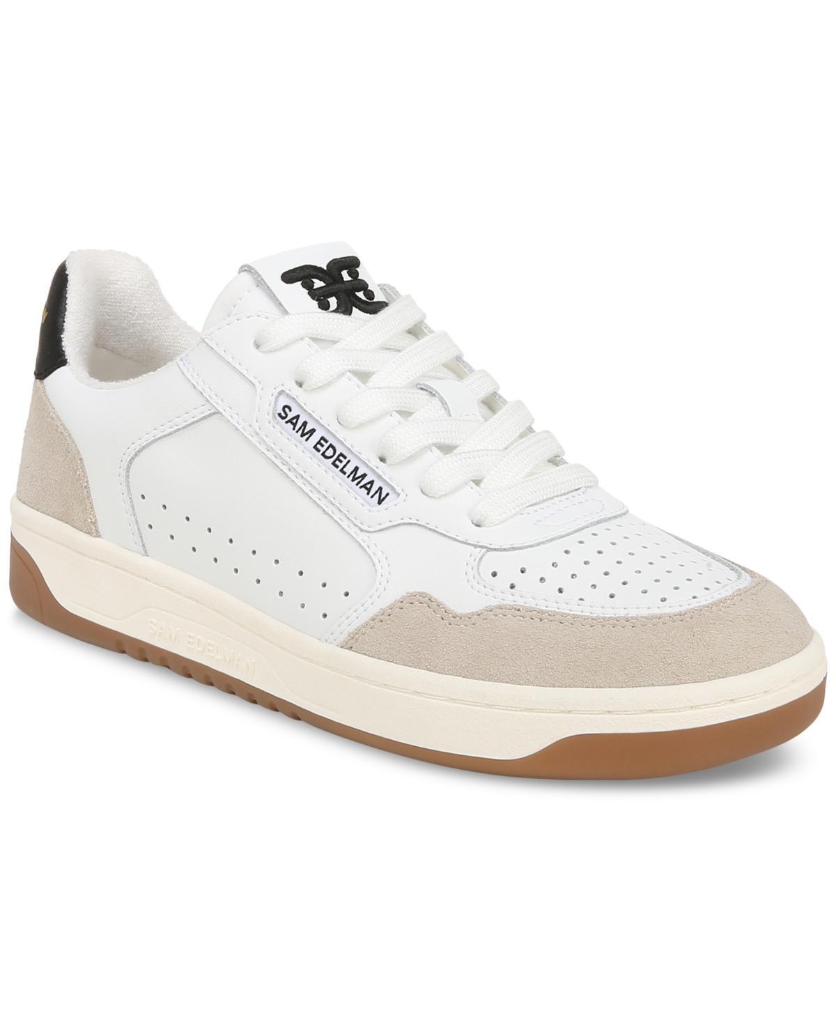 Sam Edelman Womens Harper Lace-Up Low-Top Court Sneakers - White Product Image