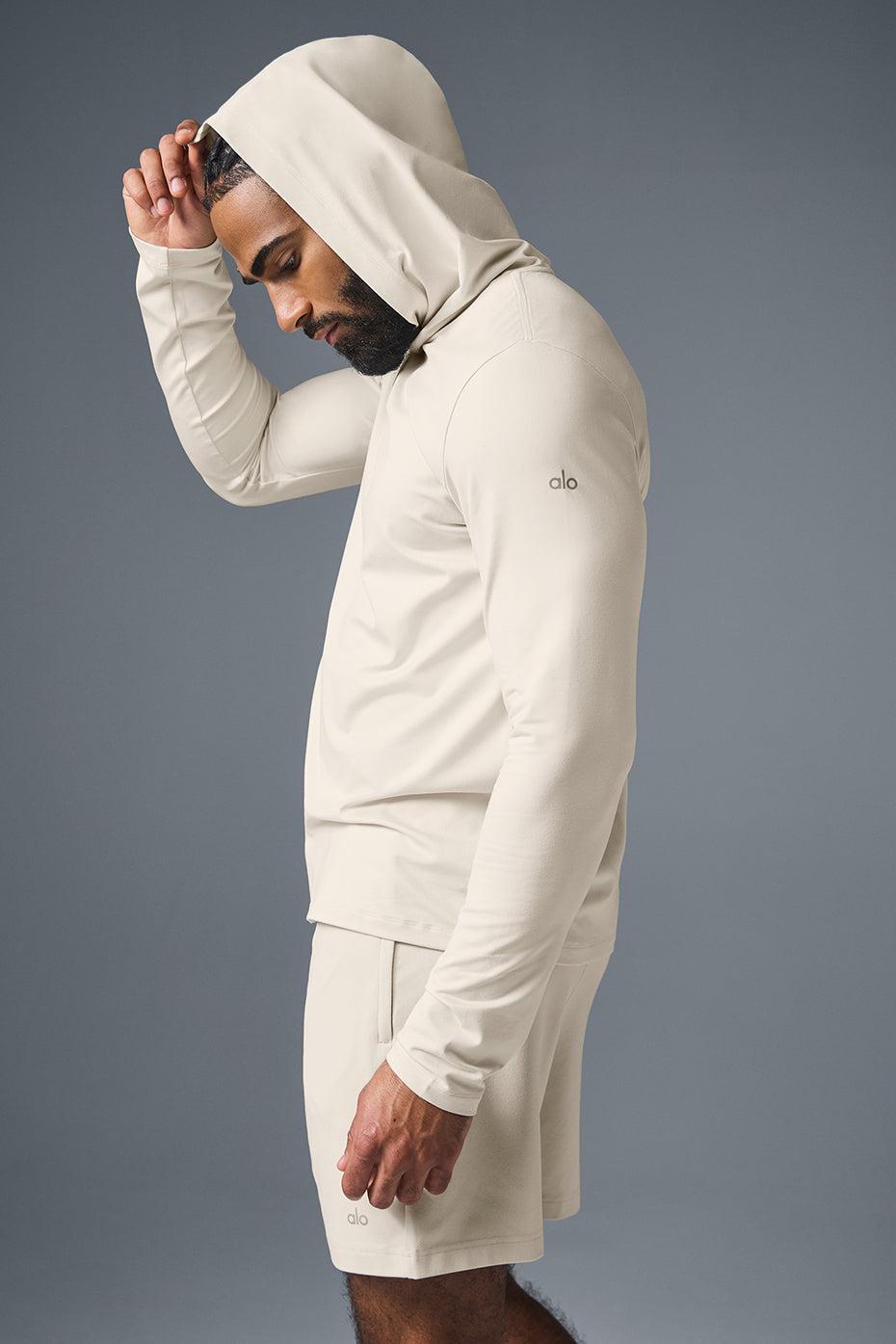 Conquer Reform Long Sleeve With Hood - Bone Male Product Image