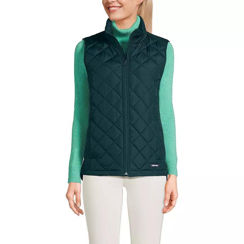 Petite Lands End Insulated Vest, Womens Sweet Orange Product Image