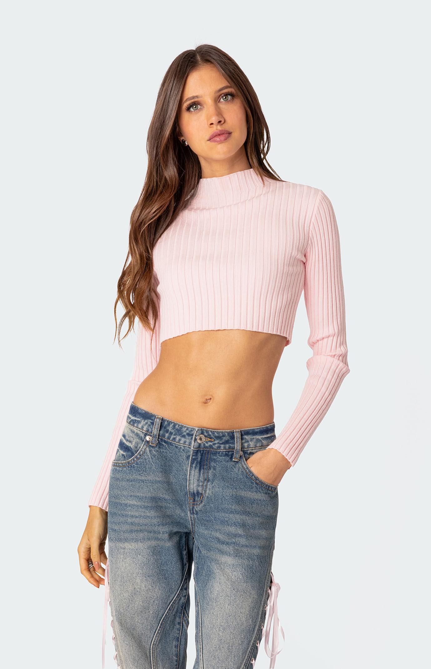 Edikted Women's Dolly Knitted Crop Top Product Image