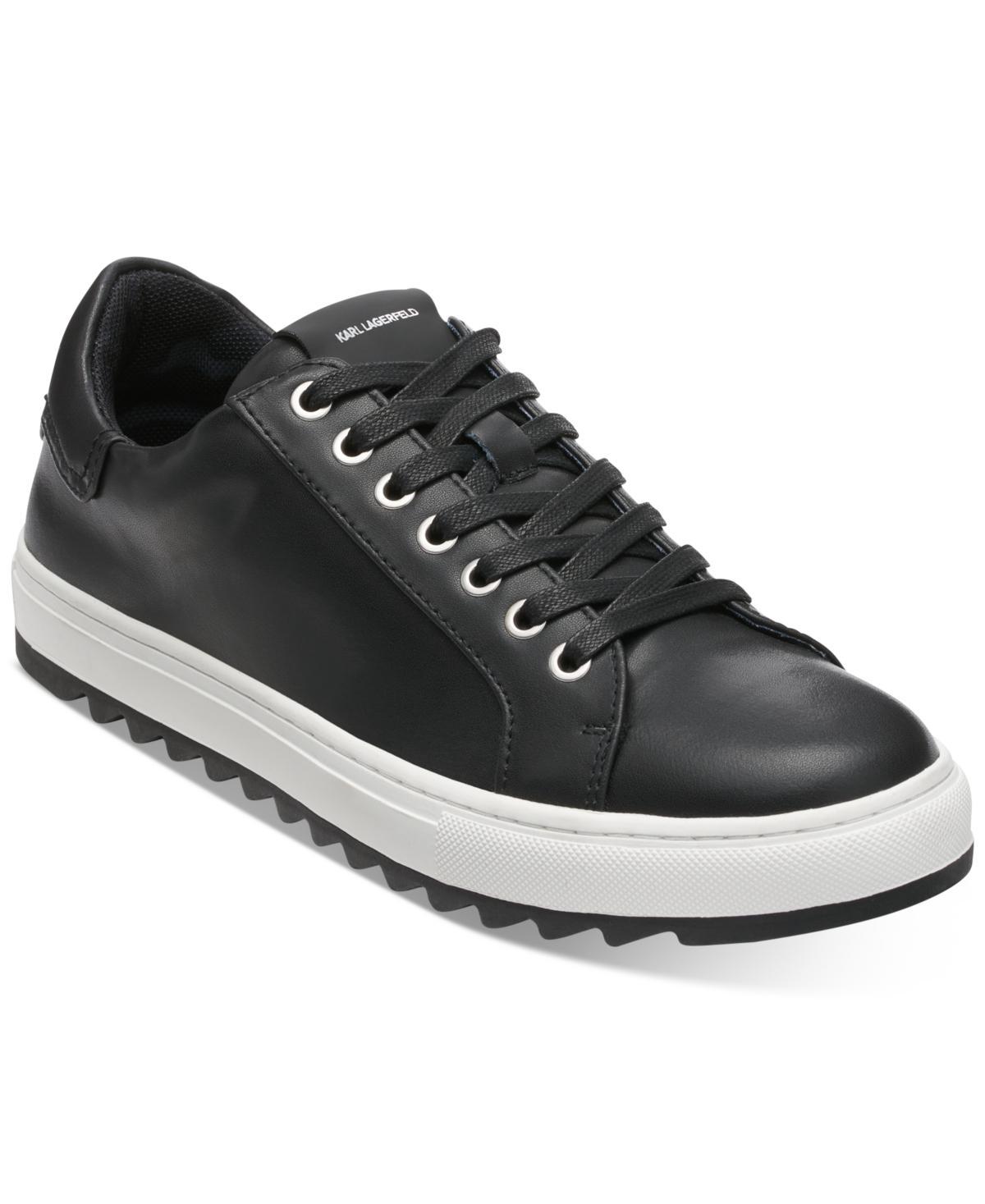 Karl Lagerfeld Mens Smooth Leather Tennis Sneaker Product Image