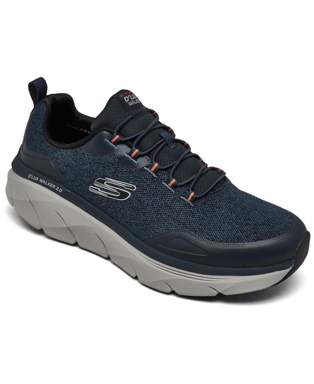 Skechers Mens Relaxed Fit- DLux Walker 2.0 - Steadyway Memory Foam Walking Sneakers from Finish Line - Navy Product Image