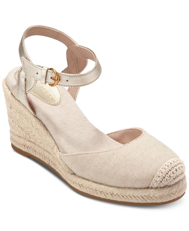 Cole Haan Womens Cloudfeel Espadrille Ii Wedge Sandals - Natural Linen Product Image