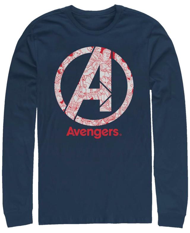 Mens Marvel Avengers Endgame Logo Art Tee Blue Product Image