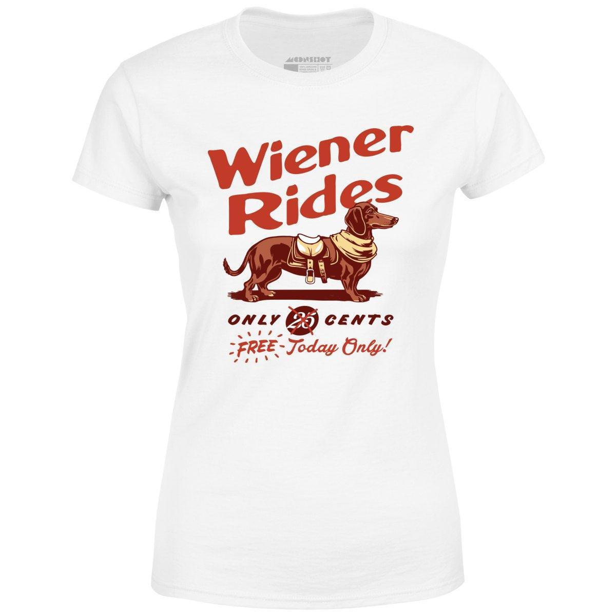 Wiener Rides - Women's T-Shirt Female Product Image