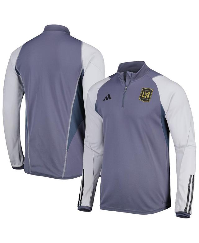 Mens adidas Gray Lafc 2023 On-Field Aeroready Quarter-Zip Training Top Product Image