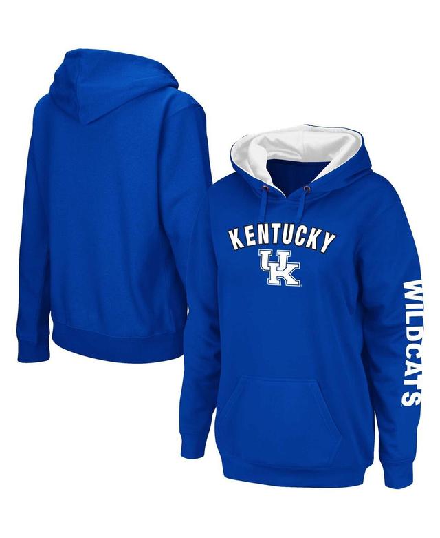 Womens Colosseum Royal Kentucky Wildcats Loud and Proud Pullover Hoodie Product Image