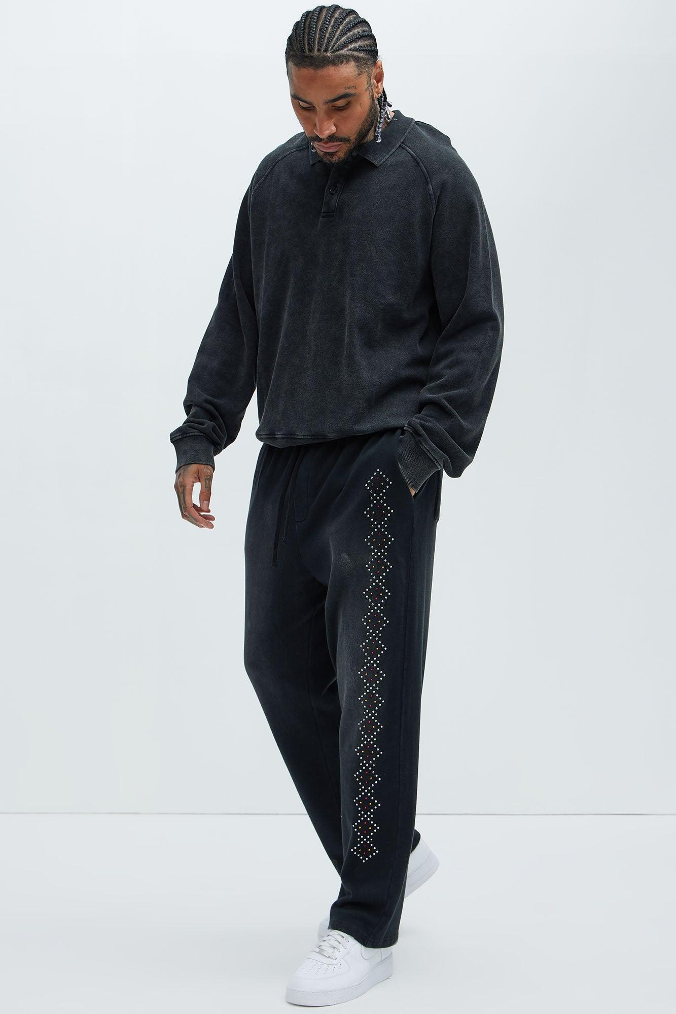 Tyson Bling Sweatpants - Black Product Image