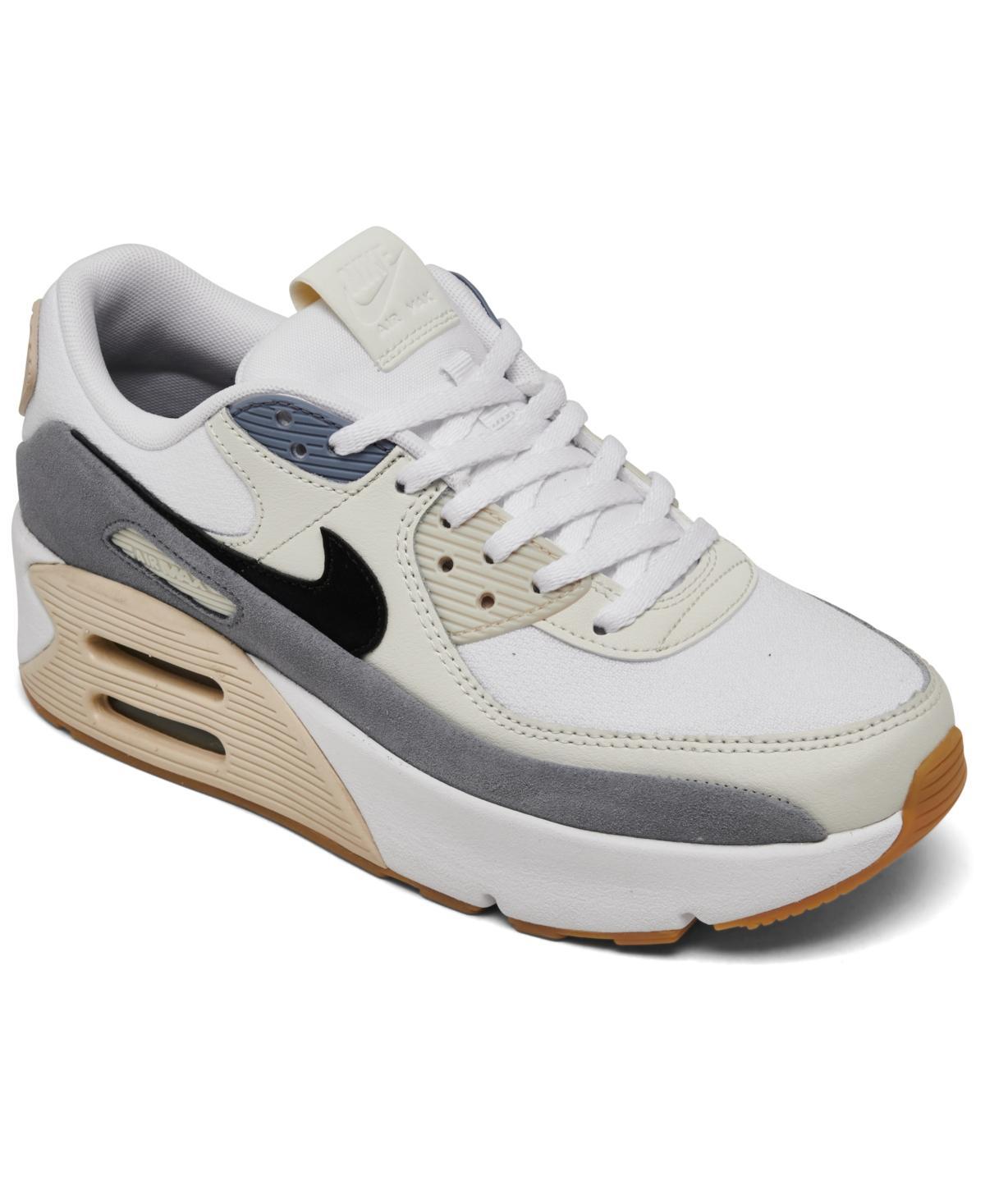 Nike Womens Nike Air Max 90 LV8 - Womens Shoes White/Black/Ashen Slate Product Image