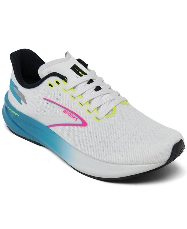 Brooks Womens Hyperion Running Sneakers from Finish Line - White, Blue Product Image