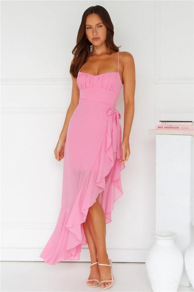 Iconic Night Out Maxi Dress Pink Product Image