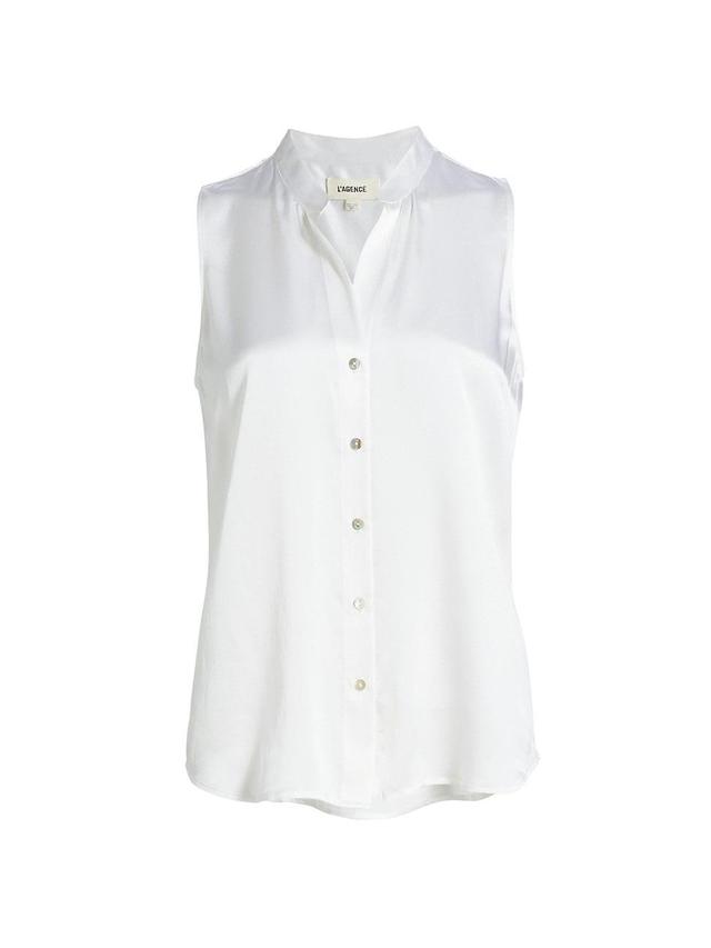 Womens Hendrix Silk Sleeveless Top Product Image