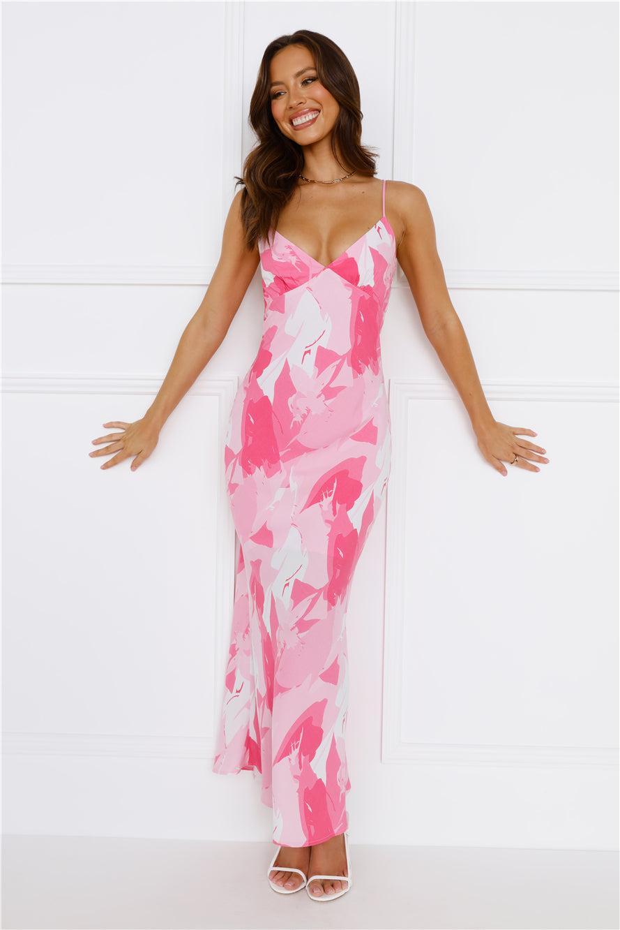 Soft Music Maxi Dress Pink Product Image